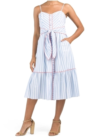 𝅺Eliza J Button Down Fit and Flare Dress - Picture 1 of 15